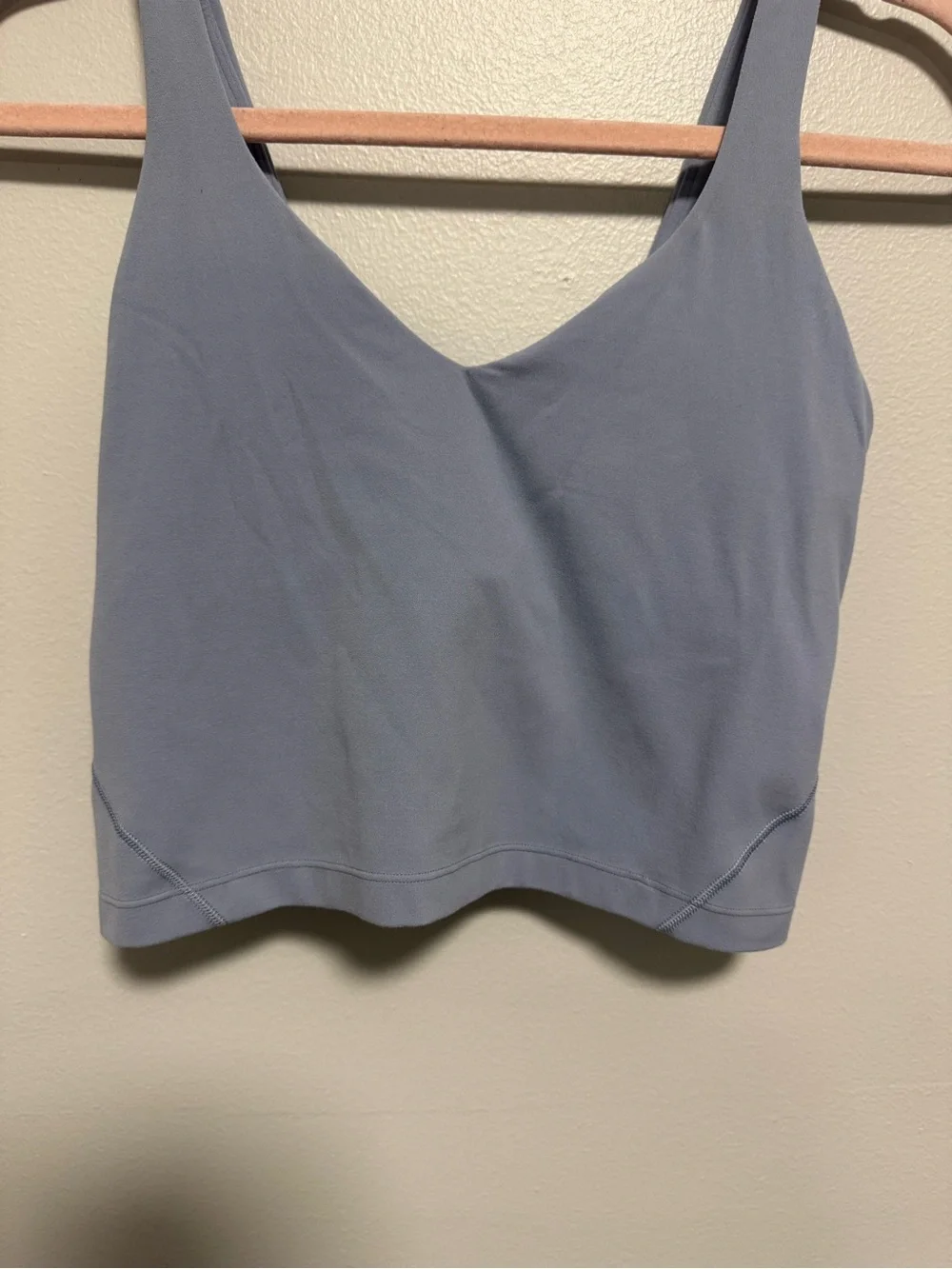 Lululemon Cropped Align Light Blue Gray Tank Top